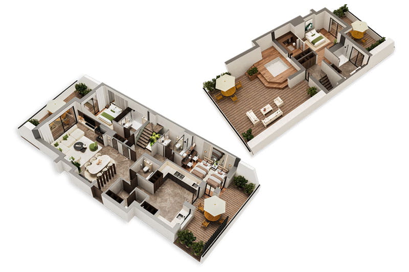 SUNRISE DUPLEX 3 & 4 CHAMBRES - The Green Domain